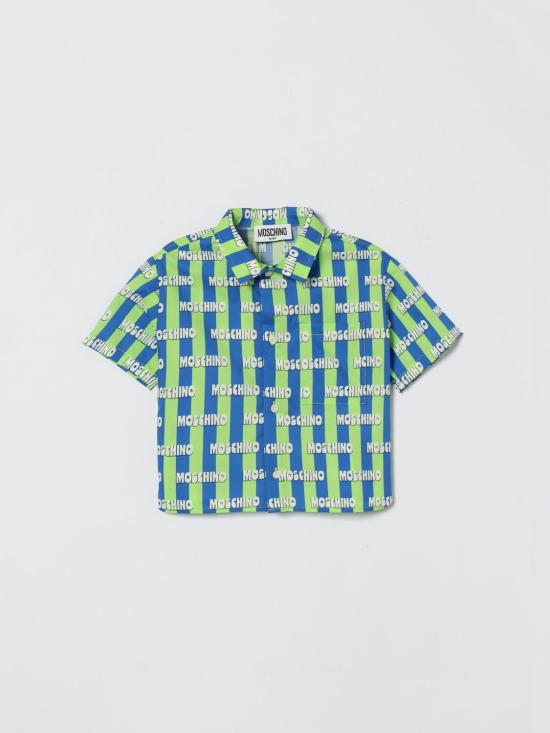 26SS [키즈] 모스키노 셔츠 MUC01MLLB59 83676 Green