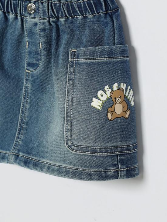 26SS [키즈] 모스키노 스커트 MAJ019LDE17 40507 Blue - MOSCHINO