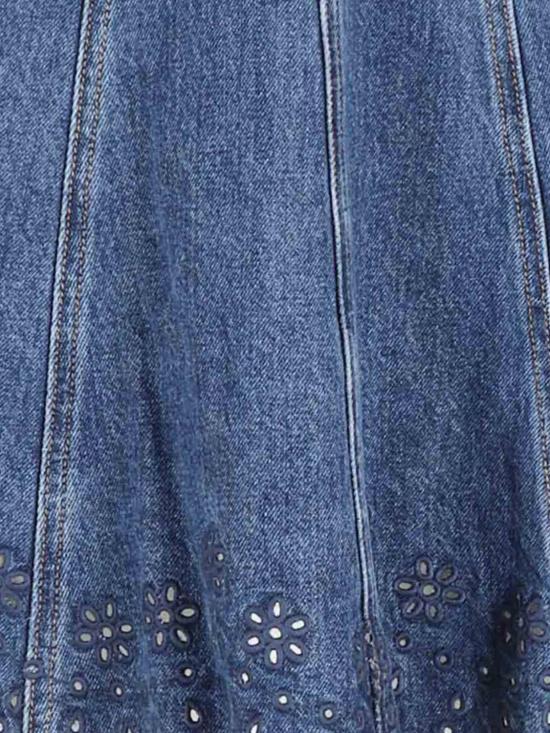 26SS 셀프 포트레이트 데님 원피스 SS26820S Blue - SELF PORTRAIT