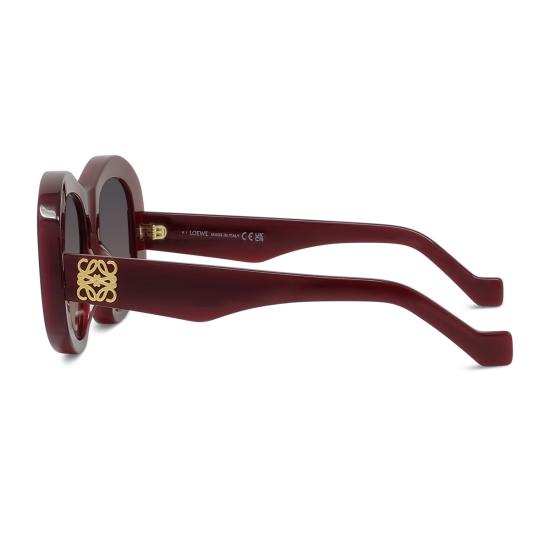  로에베 안경 LW40181 아이 아나그램 선글라스 버건디