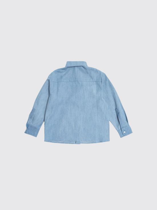 26SS [키즈] 발망 셔츠 BY5P50P0588 653BC Gnawed Blue - BALMAIN