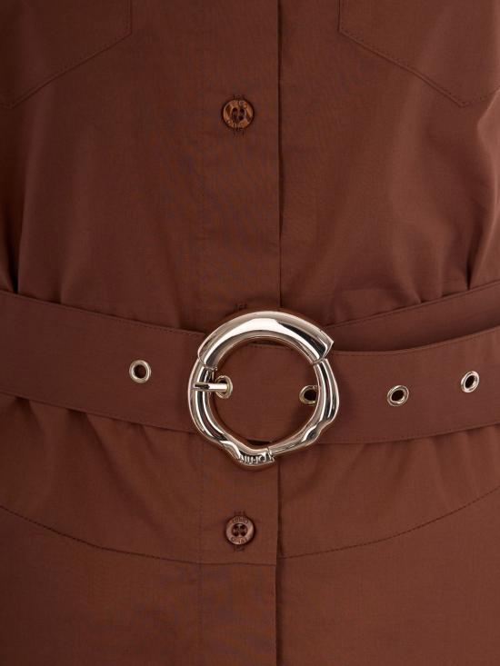 26SS 리우조 미디 원피스 CA6365TS246 09032 Brown - LIU JO