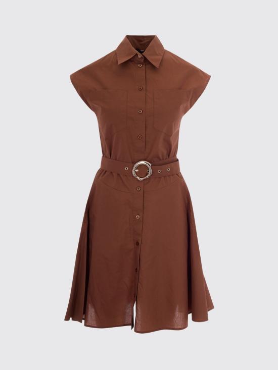 26SS 리우조 미디 원피스 CA6365TS246 09032 Brown - LIU JO