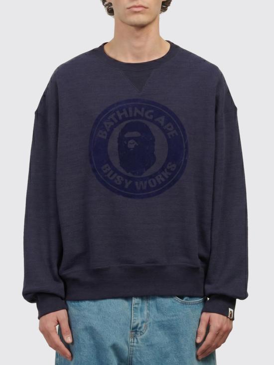 26SS 베이프 긴팔 티셔츠 1K80113007 Navy