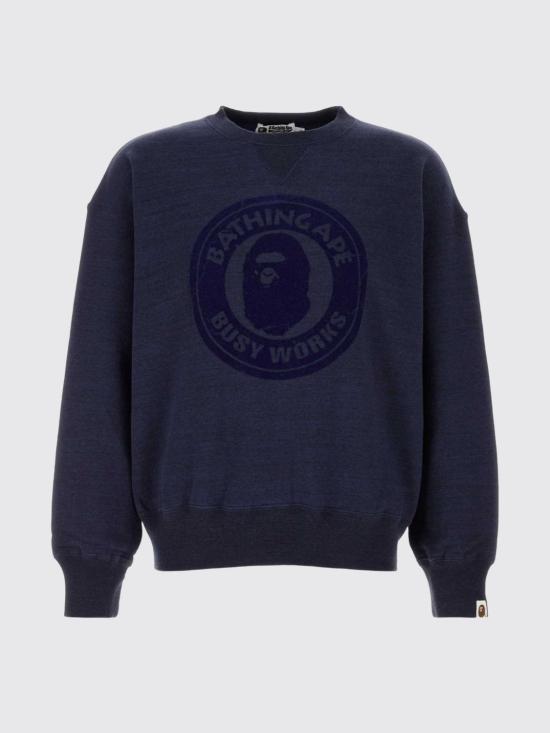 26SS 베이프 긴팔 티셔츠 1K80113007 Navy - BAPE