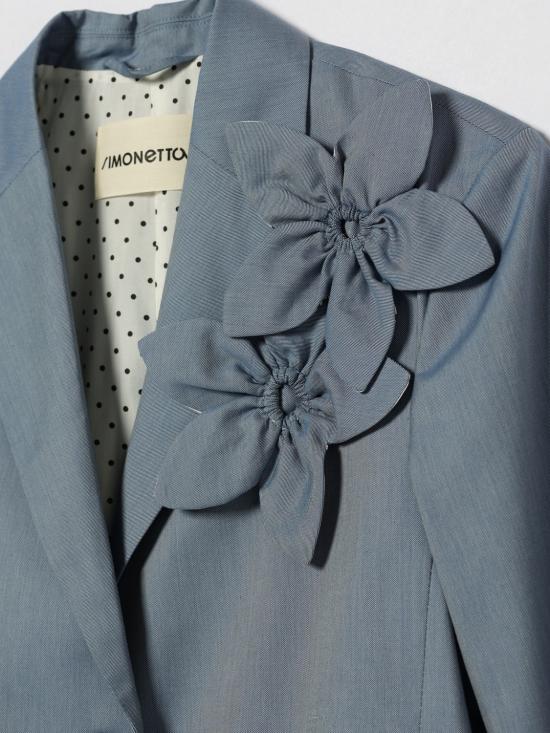 26SS [키즈] 시모네타 캐주얼 자켓 SY2A34G0212 645 Blue - SIMONETTA