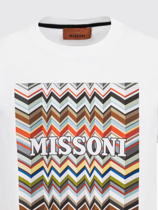 26SS [키즈] 미소니 티셔츠 MY8P91Z3672 100MC White - MISSONI
