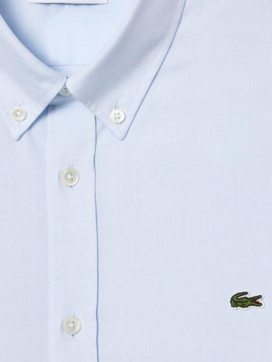 26SS 라코스테 레귤러 핏 프리미엄 코튼 셔츠 CH2933 HBP Navy - LACOSTE