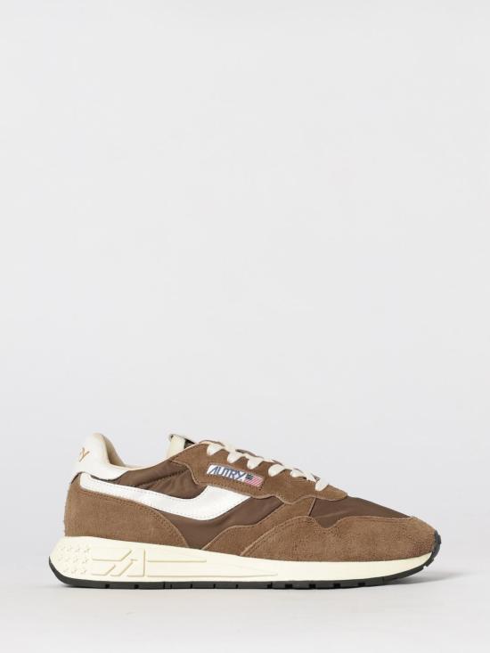 26SS 오트리 릴윈드 로우 나일론 스웨이드 스니커즈 WWLMNC39 Brown
