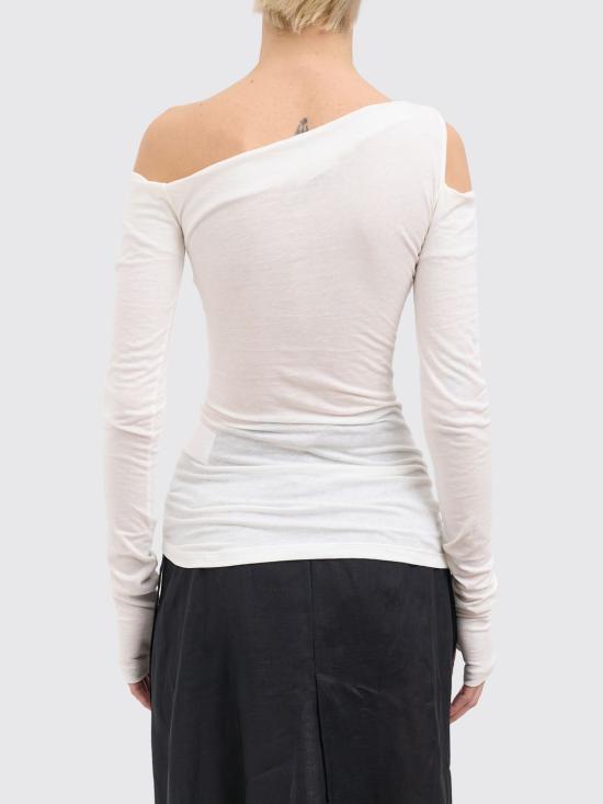 26SS 이자벨베네나토 긴팔 티셔츠 DJ21S26 White - ISABEL BENENATO