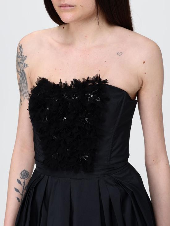26SS 엘리자베타프랜치 롱 원피스 AB94262E2 110 Black - ELISABETTA FRANCHI