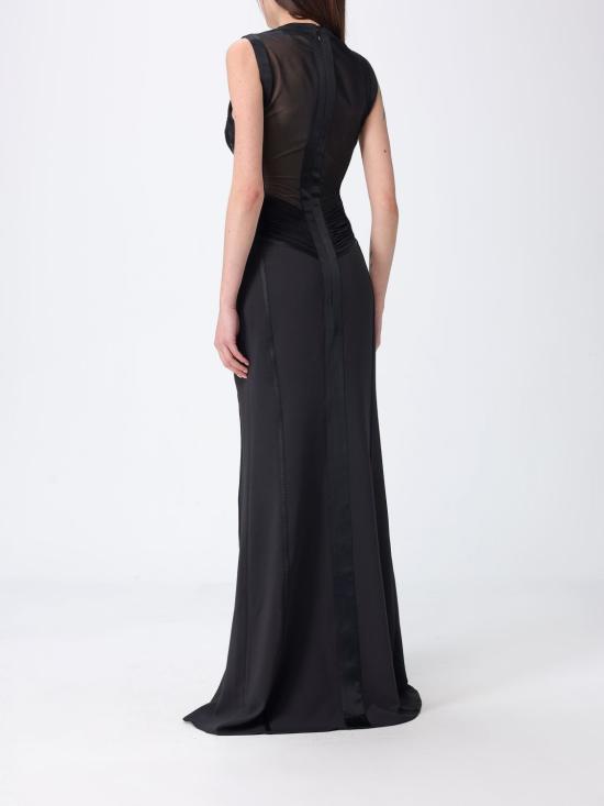 26SS 엘리자베타프랜치 롱 원피스 ABR4362E2 110 Black - ELISABETTA FRANCHI