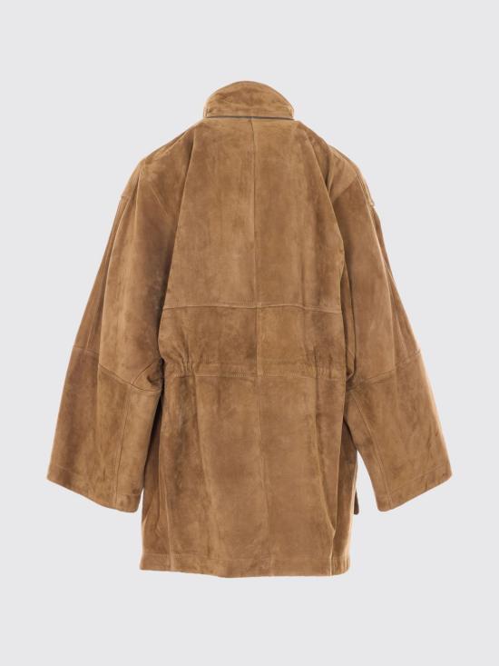 26SS 브루넬로 쿠치넬리 스웨이드 트윌 사파리 재킷 MPCAI7853 C9267 Brown - BRUNELLO CUCINELLI