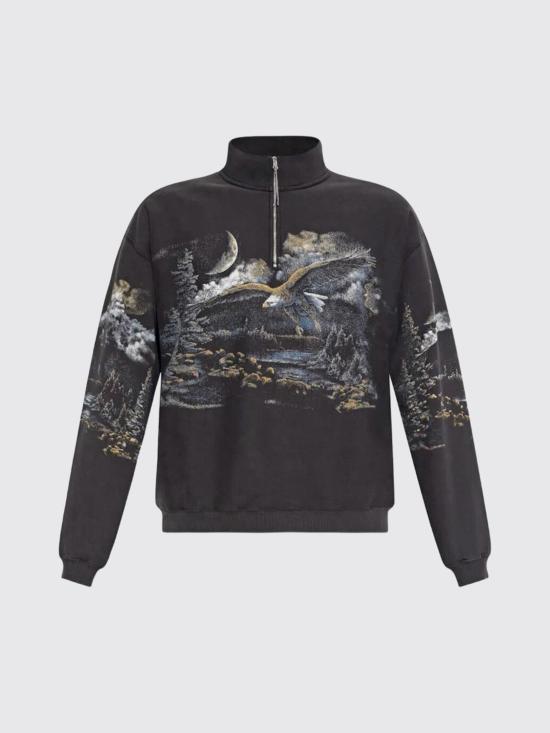 26SS 로아 긴팔 티셔츠 YBMW038FA35 BLK0020 Black - ROA