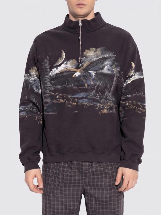 26SS 로아 긴팔 티셔츠 YBMW038FA35 BLK0020 Black