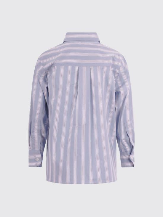 26SS [키즈] 발망 셔츠 BY5P30P0592 685BC Gnawed Blue - BALMAIN