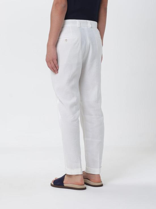 26SS 파올로페코라 스트레이트 팬츠 B1263632 1102 White - PAOLO PECORA