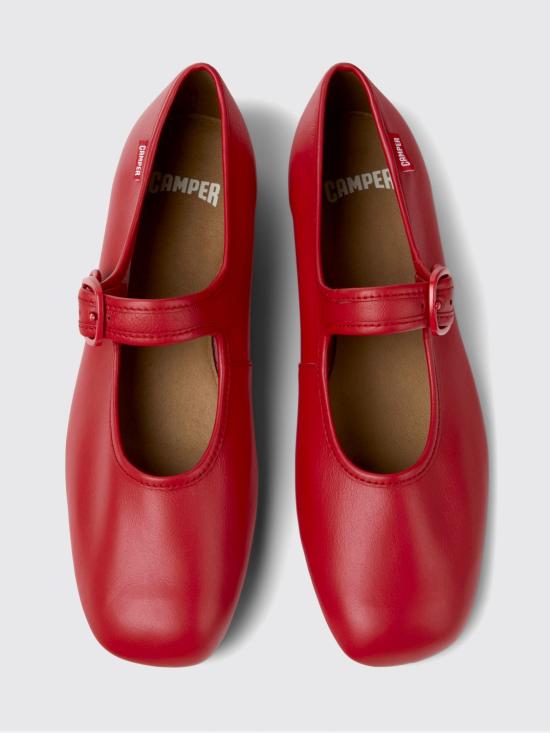 26SS 캠퍼 플랫 슈즈 K201629 014 CASI MYRA 0 Red - CAMPER