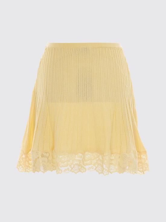 26SS 셀프 포트레이트 미디 스커트 SS26049SKY Yellow - SELF PORTRAIT