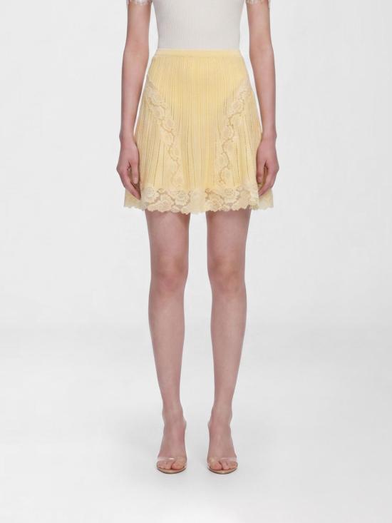 26SS 셀프 포트레이트 미디 스커트 SS26049SKY Yellow