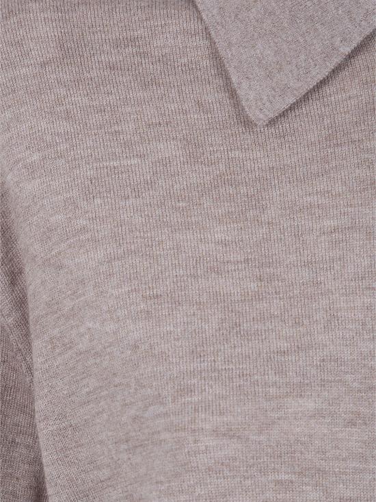 26SS 더프랭키샵 폴로 티셔츠 POFS21841239 TAUPE MELANGE Brown - THE FRANKIE SHOP