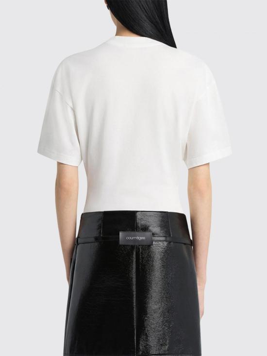 26SS 쿠레쥬 반팔 티셔츠 226JTS168JS0233 0001 White - COURREGES