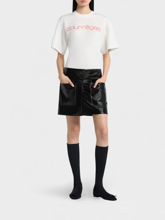 26SS 쿠레쥬 반팔 티셔츠 226JTS168JS0233 0001 White - COURREGES