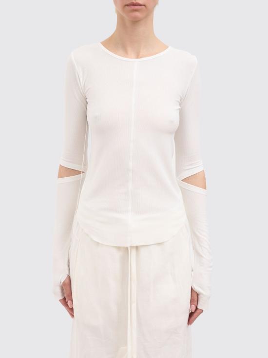 26SS 안드레아 야코브 긴팔 티셔츠 26WTIB44 10 White