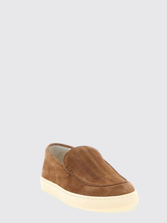 26SS 브루넬로 쿠치넬리 스니커즈 MZUHVSN335 C2692 Brown - BRUNELLO CUCINELLI