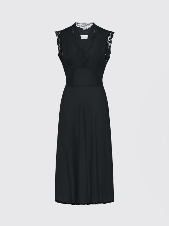 26SS 마르지엘라 롱 원피스 S51DD0058M35798 900 Black - MAISON MARGIELA