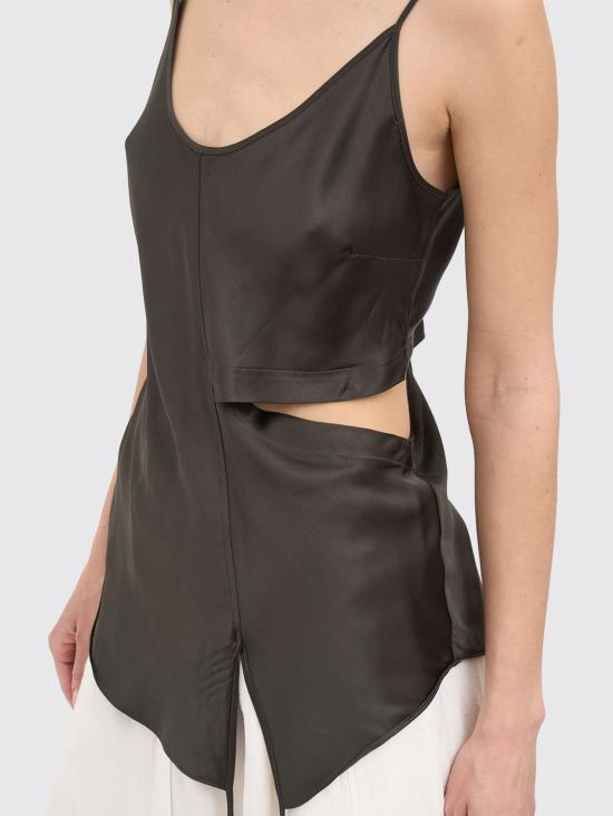 26SS 안드레아 야코브 민소매 티셔츠 26WCAM04 01 Brown - ANDREA YA'AQOV