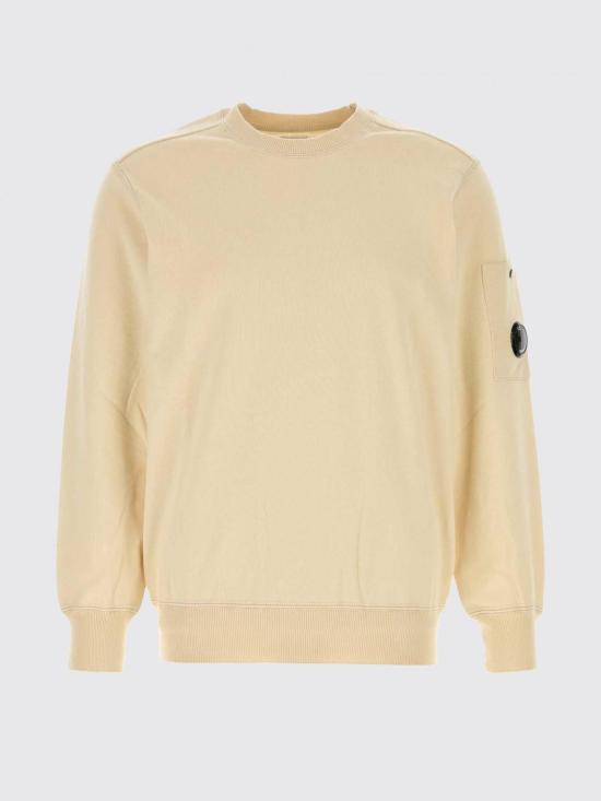 26SS 씨피 컴퍼니 코튼 씨 아일랜드 크루넥 렌즈 스웨터 20CMKN102A110560A 114 Beige - C.P. COMPANY