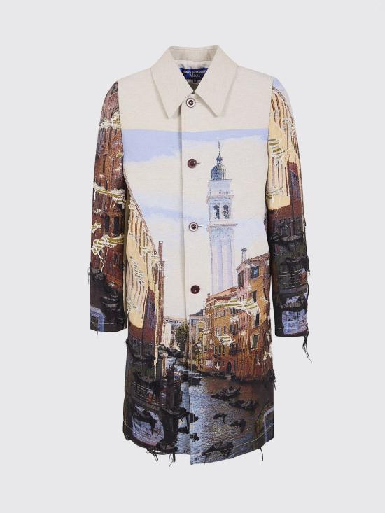 26SS 와타나베 준야 코트 WQC006 BEIGE BLACK LIGHT BLUE Nude - JUNYA WATANABE