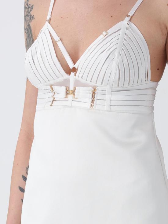 26SS 엘리자베타프랜치 숏 원피스 AB95062E2 360 Ivory - ELISABETTA FRANCHI