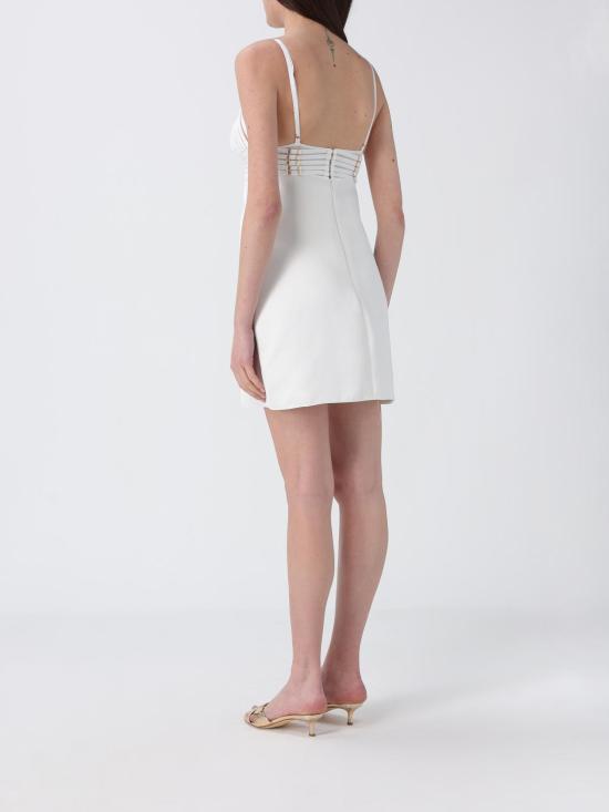26SS 엘리자베타프랜치 숏 원피스 AB95062E2 360 Ivory - ELISABETTA FRANCHI