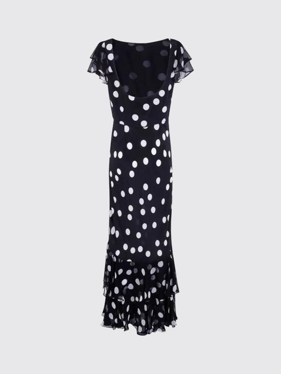 26SS 릭소 롱 원피스 0100524832506442 MONO POLKA DOT Black - RIXO