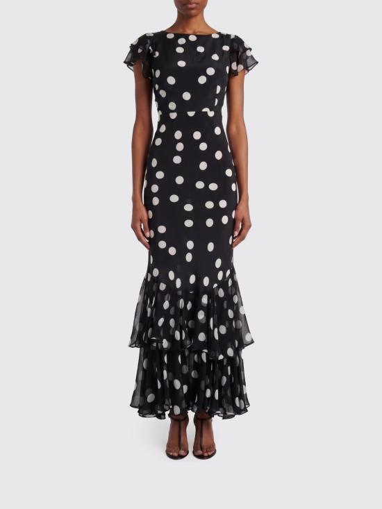 26SS 릭소 롱 원피스 0100524832506442 MONO POLKA DOT Black