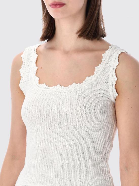 26SS 로우클래식 민소매 티셔츠 LCPS26TO01164 0053 White - LOW CLASSIC