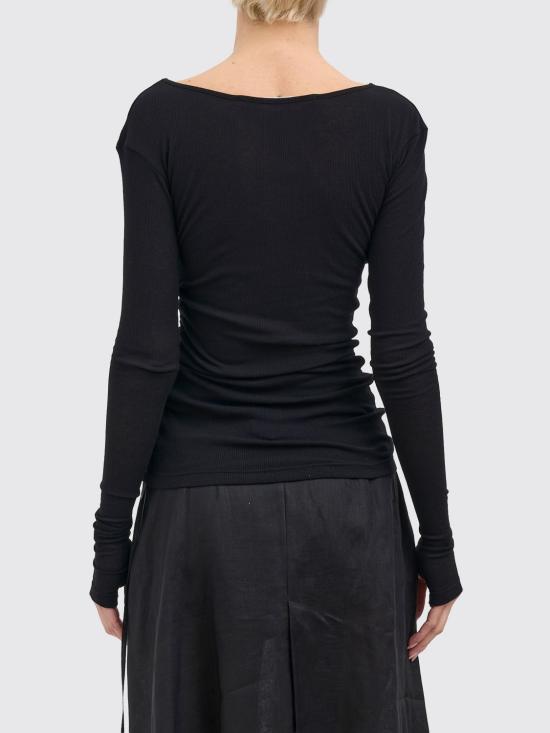 26SS 이자벨베네나토 긴팔 티셔츠 DJ32S26 Black - ISABEL BENENATO