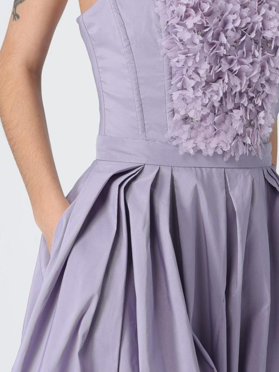 26SS 엘리자베타프랜치 롱 원피스 AB94262E2 EV7 Lilac - ELISABETTA FRANCHI
