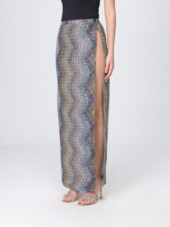 26SS 미소니 롱 스커트 MS26SH0ABC0065 SMSNS Multicolor - MISSONI