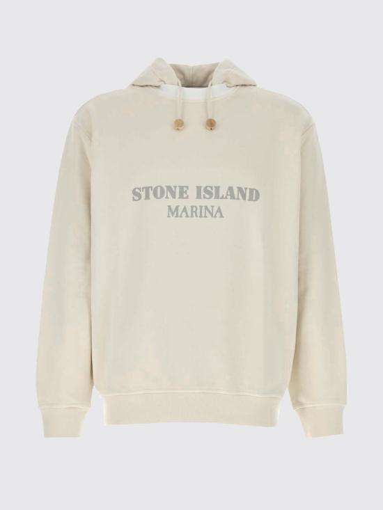 26SS 스톤 아일랜드 후드 티셔츠 6100054S0X31 V0093 Ivory - STONE ISLAND