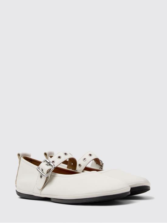 26SS 캠퍼 플랫 슈즈 K201962 002 RIGHT NINA 0 White - CAMPER