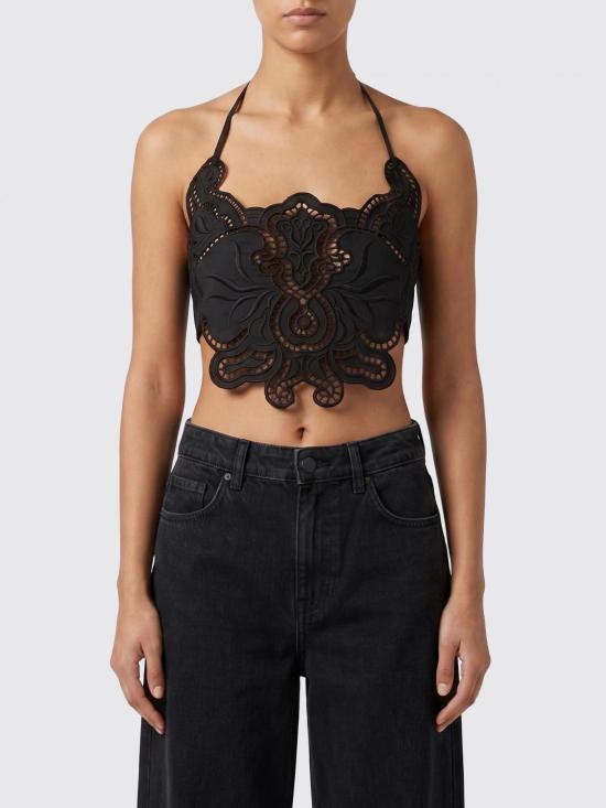 26SS 블루마린 민소매 티셔츠 P644C242A N0990 Black