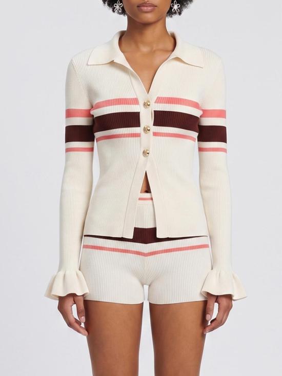 26SS 셀프 포트레이트 가디건 SS26061CC CREAM Yellow Cream