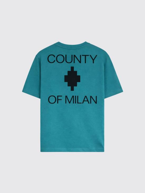 26SS [키즈] 컨트리 오브 밀란 티셔츠 S6CMJBTH008 059 Petroleum Blue - COUNTY OF MILAN