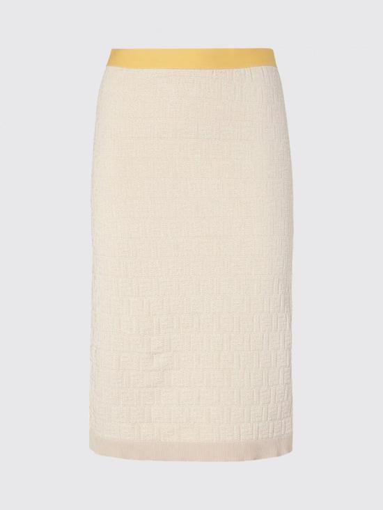 26SS 펜디 미디 스커트 FZS031AW4S F0WC4 Beige - FENDI