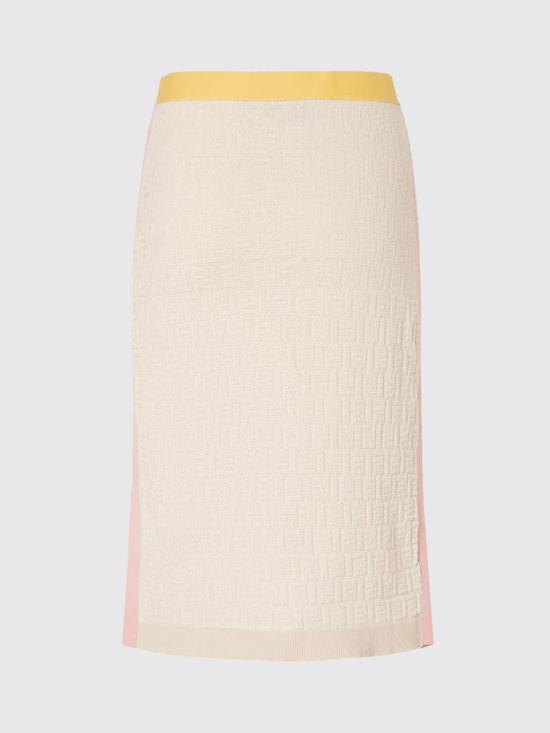 26SS 펜디 미디 스커트 FZS031AW4S F0WC4 Beige - FENDI