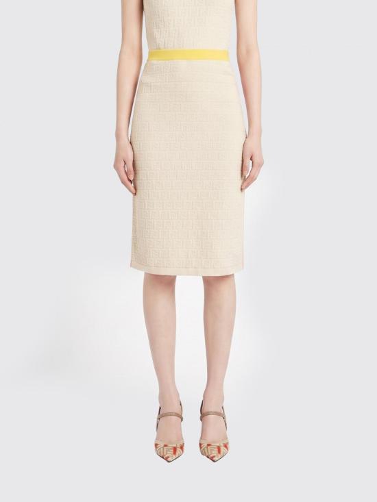 26SS 펜디 미디 스커트 FZS031AW4S F0WC4 Beige