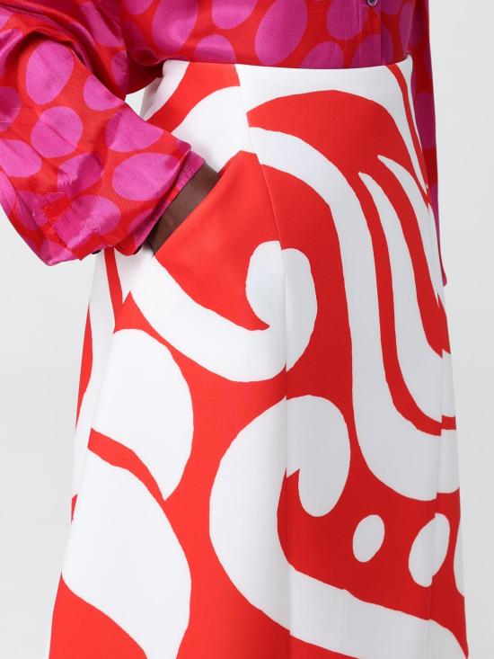 26SS 드리스 반 노튼 미디 스커트 0108953097 352 Red - DRIES VAN NOTEN